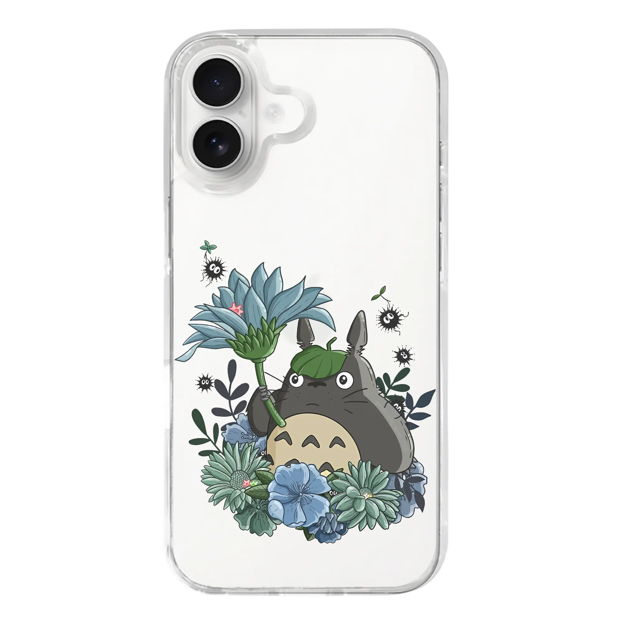 となりのトトロ グッズ トトロ - iPhone 17シリーズ 透明スマホケース – 薄型・耐衝撃・精密フィット保護カバー